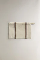 STRIPED COTTON TOILETRY BAG X TENSIRA