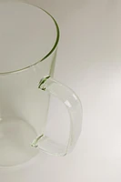 BOROSILICATE MUG WITH INITIAL A