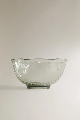 HAMMERED EFFECT WAVY PICNIC BOWL