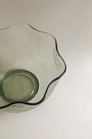 HAMMERED EFFECT WAVY PICNIC BOWL