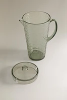 RAISED PICNIC PITCHER WITH LID