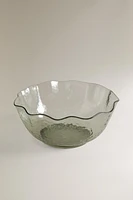 HAMMERED EFFECT WAVY PICNIC SALAD BOWL