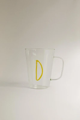 BOROSILICATE MUG WITH INITIAL D