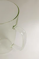 BOROSILICATE MUG WITH INITIAL F