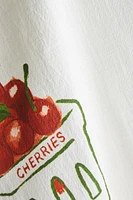 CHERRY PRINT KITCHEN TOWEL