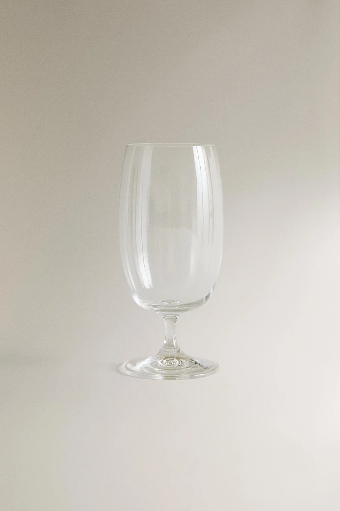 CRYSTALLINE BEER GLASS