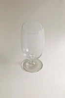 CRYSTALLINE BEER GLASS