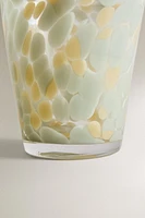 SPECKLED GLASS TUMBLER