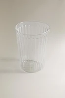 SOFT DRINK TUMBLER WITH LINES