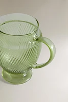 BOROSILICATE PITCHER WITH RAISED DESIGN