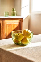 HAMMERED GLASS SALAD BOWL