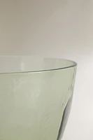 HAMMERED GLASS SALAD BOWL