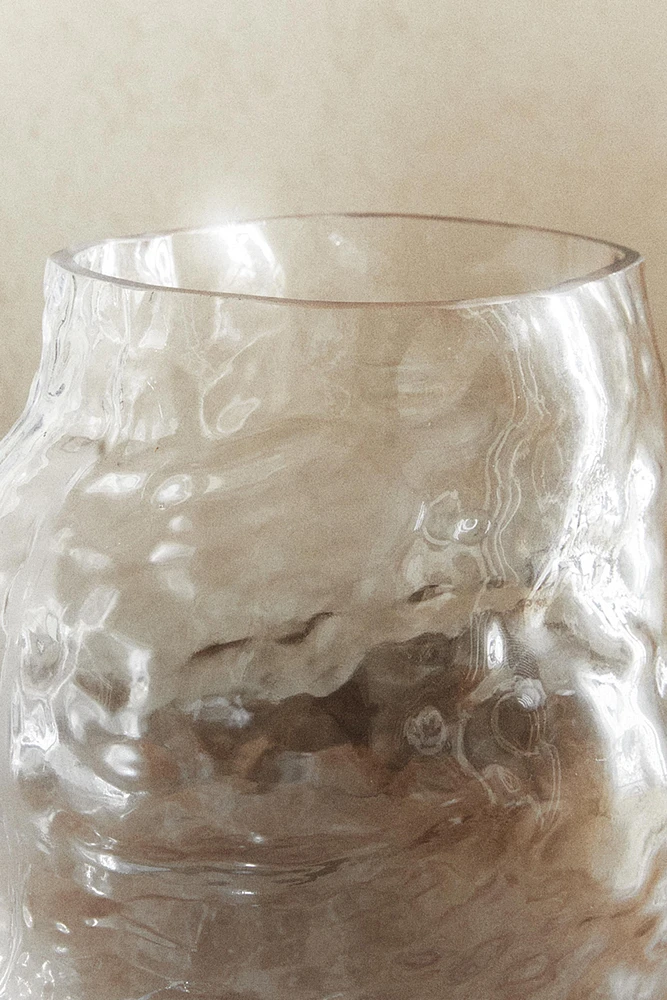 IRREGULAR GLASS VASE