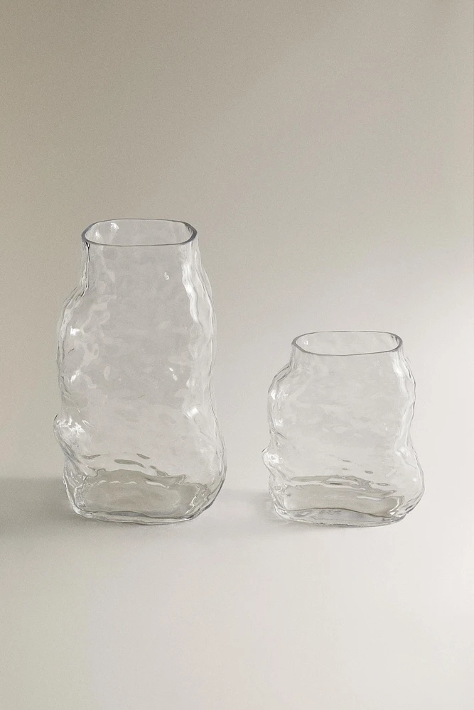 IRREGULAR GLASS VASE