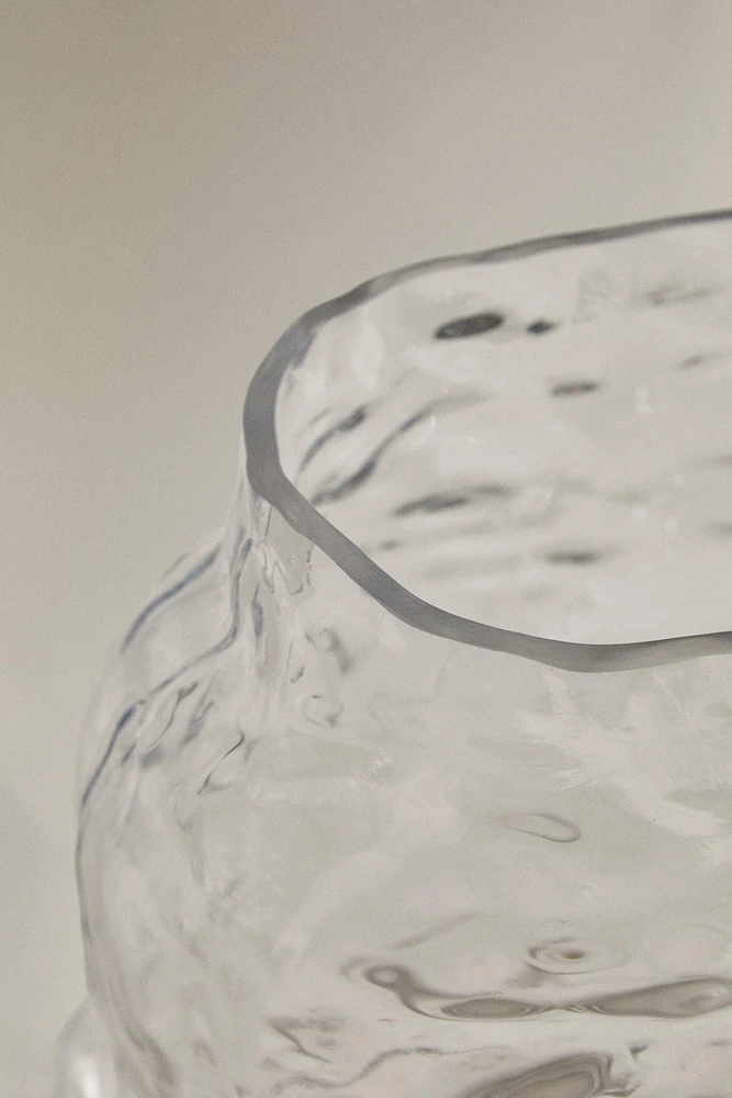 IRREGULAR GLASS VASE