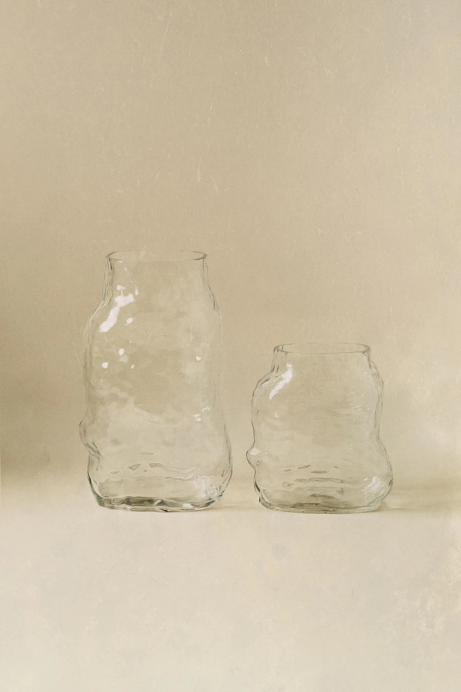 IRREGULAR GLASS VASE