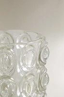 GLASS SPHERE TEALIGHT HOLDER