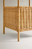 RATTAN STORAGE UNIT