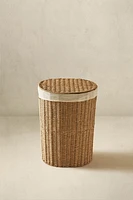 FABRIC-LINED LAUNDRY HAMPER