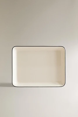 ENAMELED BATHROOM TRAY