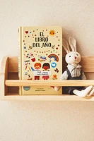 CHILDREN’S WOODEN SHELF WITH FRONT BAR