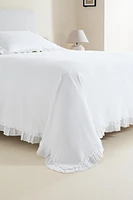 LINEN RUFFLE BEDSPREAD