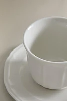 PORCELAIN COFFEE CUP AND SAUCER