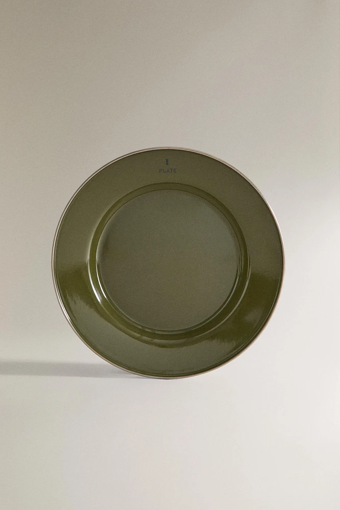 CAMPING EXTERIOR ENAMEL DINNER DISH