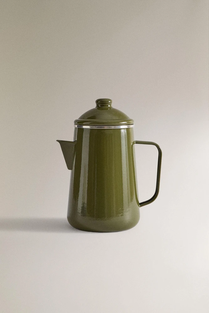 OUTDOOR ENAMELED CAMPING TEAPOT