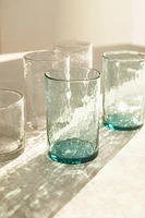 TALL HAMMERED GLASS TUMBLER