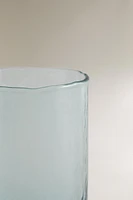 TALL HAMMERED GLASS TUMBLER