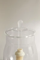 BOROSILICATE GLASS JAR WITH BRUSH