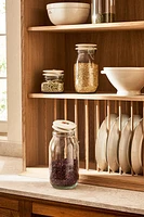 GLASS KITCHEN JAR WITH CERAMIC LID