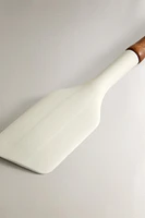 SILICONE AND WOODEN SPATULA