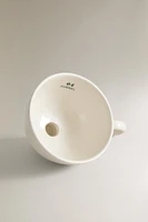 STONEWARE FUNNEL WITH HANDLE