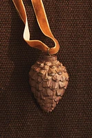 RESIN PINE CONE CHRISTMAS TREE ORNAMENT