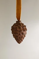 RESIN PINE CONE CHRISTMAS TREE ORNAMENT