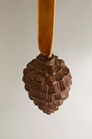 RESIN PINE CONE CHRISTMAS TREE ORNAMENT