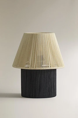 TABLE LAMP WITH CORD SHADE x COLLAGERIE