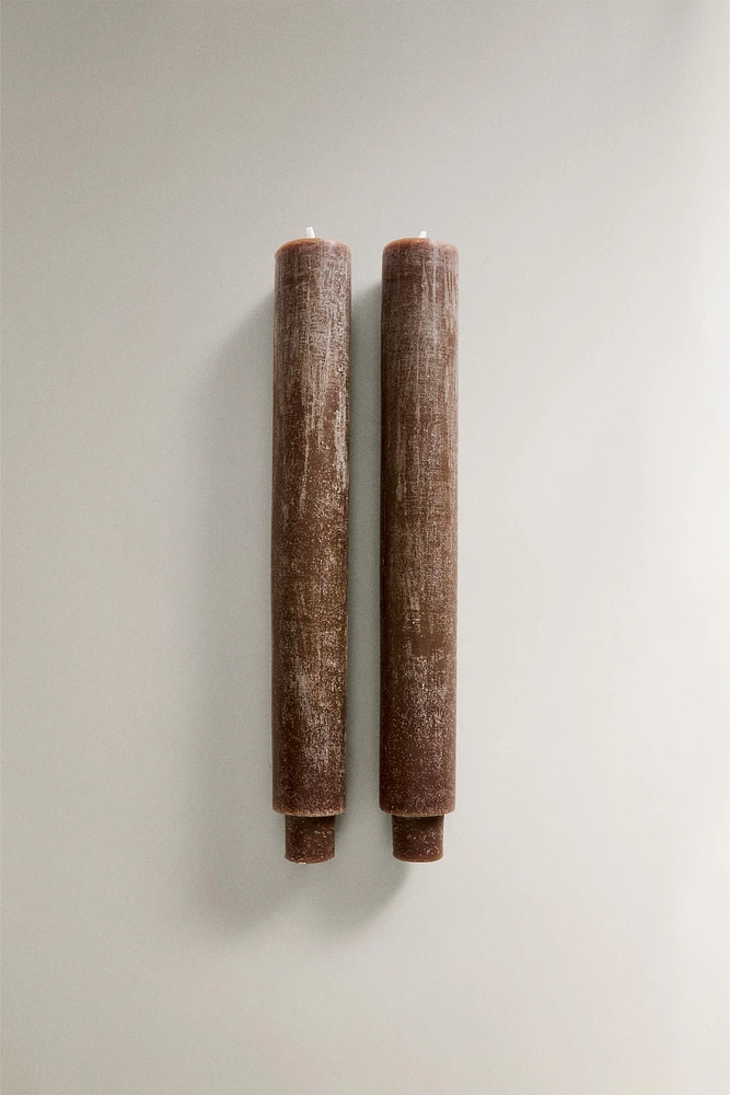 DECORATIVE STRAIGHT CANDLE SET (SET OF 2)