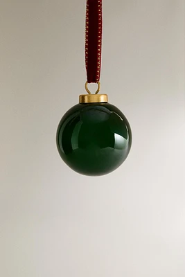 GLASS BALL CHRISTMAS TREE ORNAMENT