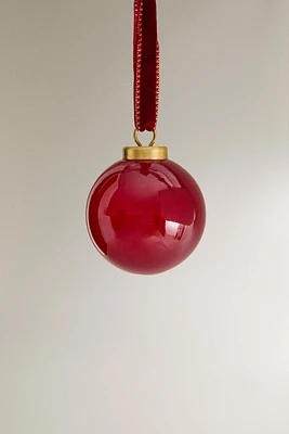 GLASS BALL CHRISTMAS TREE ORNAMENT