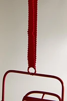 METAL SKI LIFT CHRISTMAS TREE DECORATION