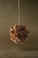 GLITTERY PINE CONES CHRISTMAS TREE DECORATION