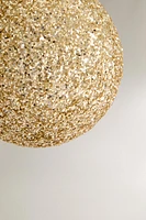 GLITTERY BALL CHRISTMAS TREE DECORATION