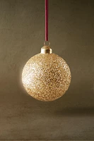 GLITTERY BALL CHRISTMAS TREE DECORATION