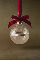 GLASS CHRISTMAS BALL BOX TREE DECORATION