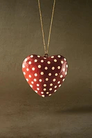 METAL HEART CHRISTMAS TREE DECORATION