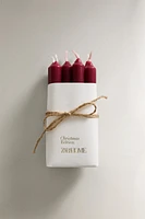 SET OF LONG CHRISTMAS CANDLES (SET OF 8)