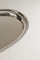 OVAL METAL CHRISTMAS TRAY